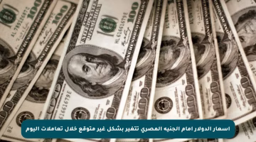 أسعار الدولار أمام الجنيه المصري تتغير بشكل غير متوقع خلال تعاملات اليوم